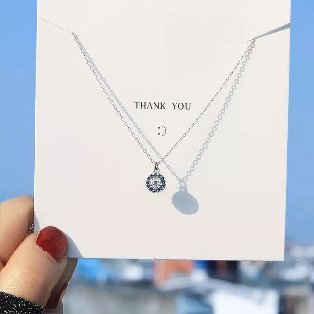 3/$30 🧿 Dainty Evil Eye Necklace - Picture 4 of 10
